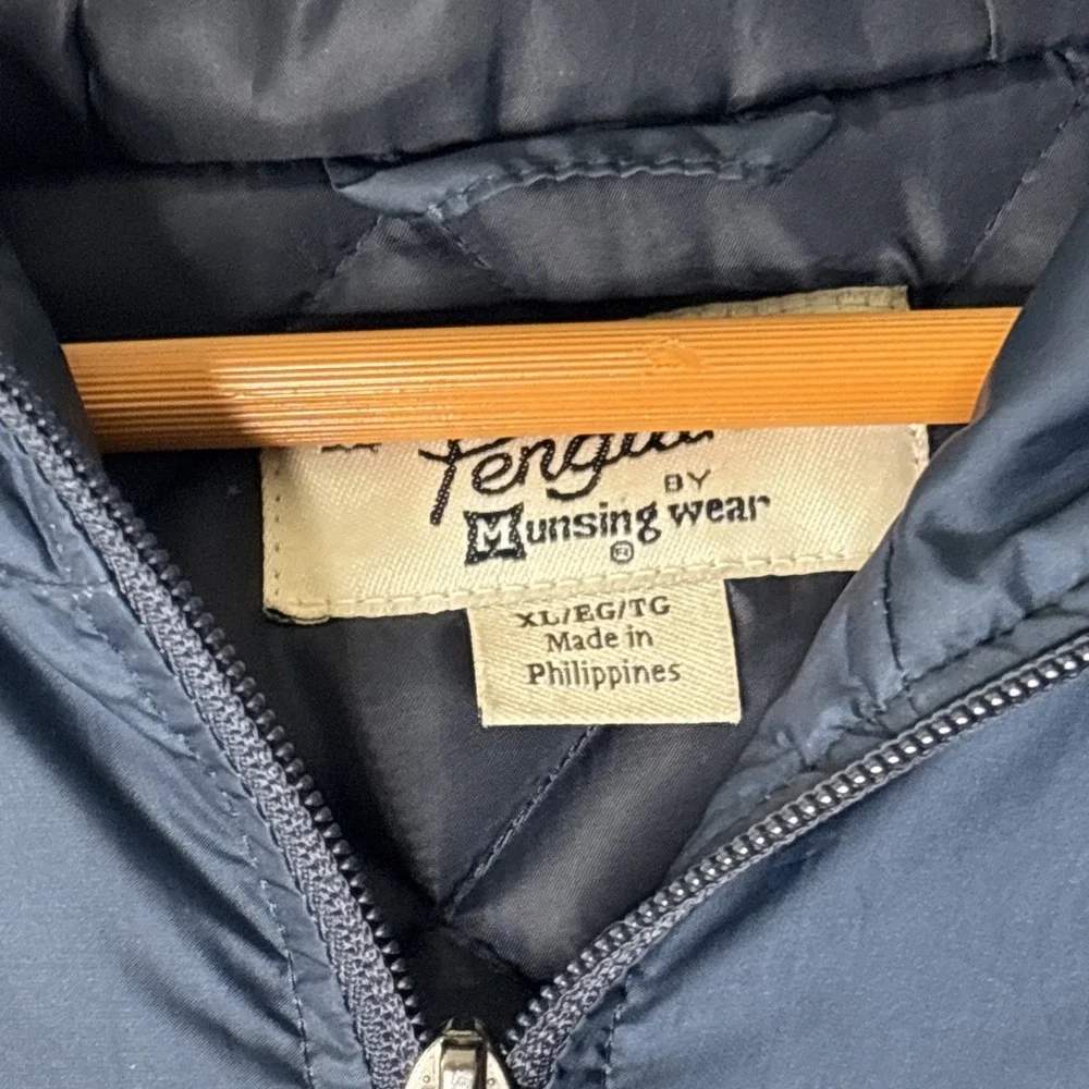 Penguin by Munsingwear Jacket Men's XL Blue Orange Full Zip Hooded
